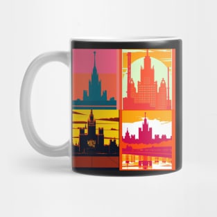 Sunset in Moscow x4 Composition Mug